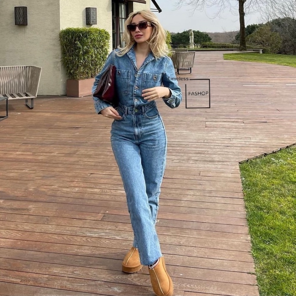 Zara denim jumpsuit - Picture 2 of 13